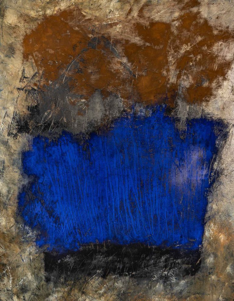 Les nouvelles œuvres de Pamphyle se distinguent par leur peinture abstraite contemporaine, caractérisée par des pigments uniques qui leur confèrent une texture distincte et identifiable.