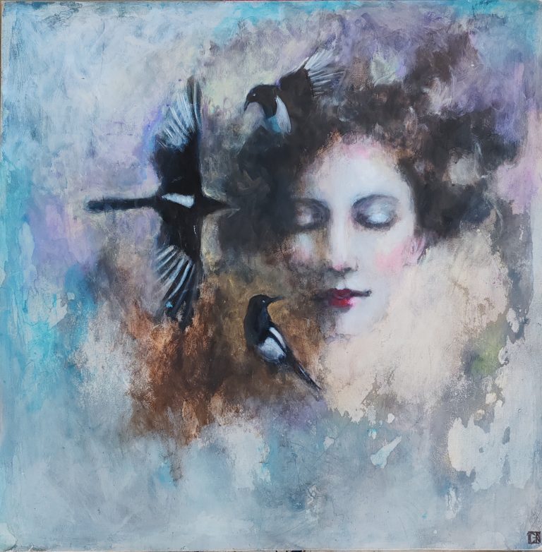 Description : Cette œuvre explore l’univers poétique et émotionnel propre à Céline Ranger, mêlant textures, gestes picturaux et symboliques contemporaines. Le titre évoque une dimension narrative forte, offrant une porte d’entrée idéale pour le référencement SEO : art contemporain, techniques mixtes, peinture expressive, univers onirique, création émotionnelle.