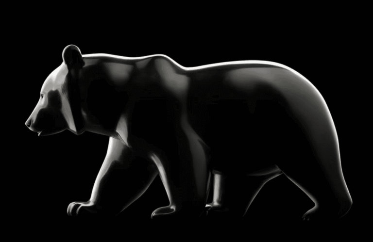 Ours marchant. Sculpture Art Animalier. Michel Bassompierre.