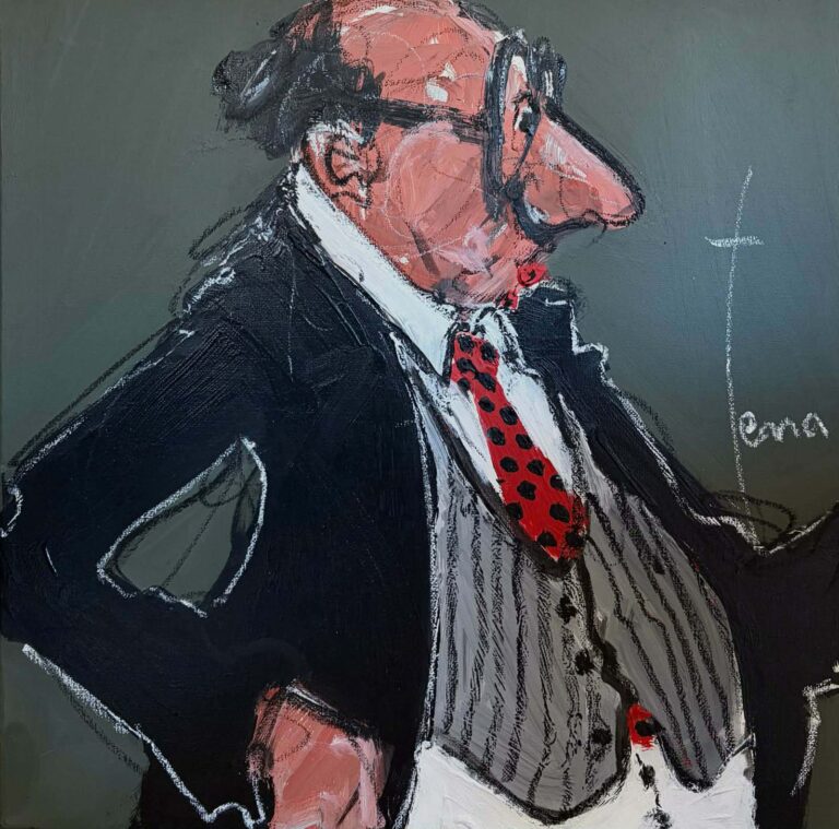 Il va déguster mixte sur toile de l'artiste TERRA